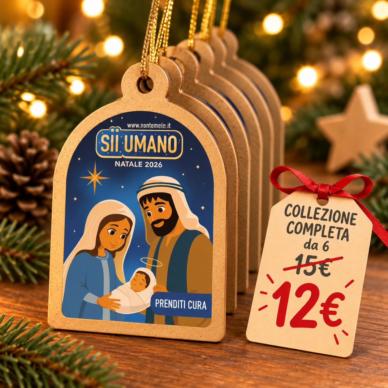 Sii umano, collezione completa da 6 soggetti