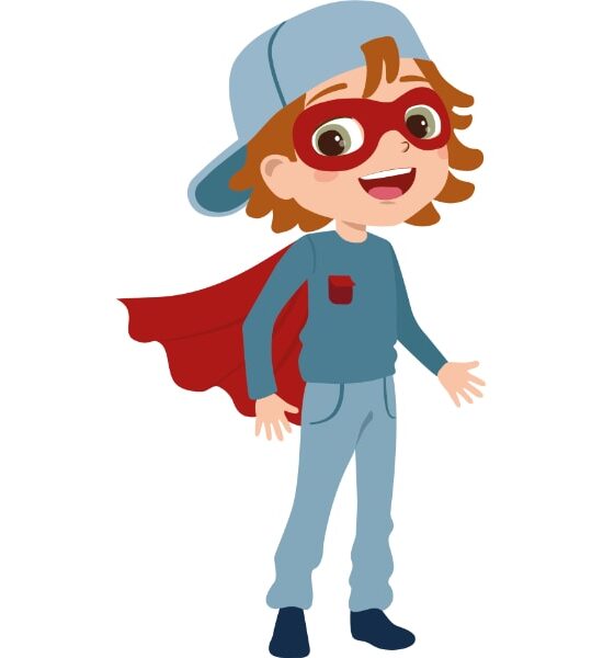 Bambino supereroe – Abbi coraggio
