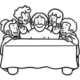 Gesù a tavola con i bambini – Il banchetto